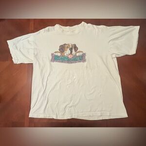 Vintage Single Stitch St Bernard Graphic T Shirt XL